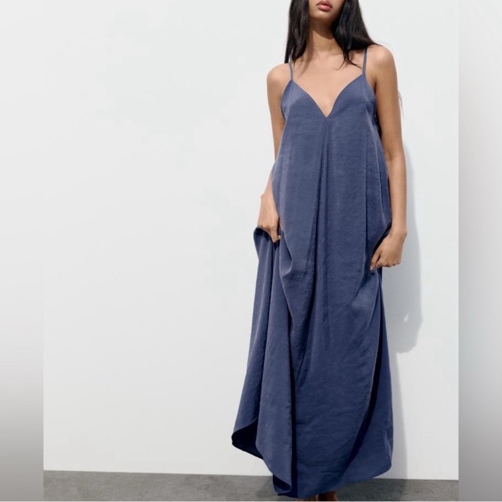 Zara Deep Blue Maxi Dress